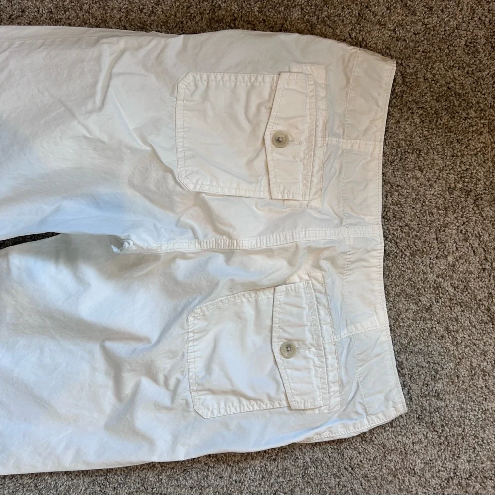 Vintage Y2K Banana Republic Low Rise Flare/Wide Leg 100% cotton pants. 8 Long - Picture 6 of 16